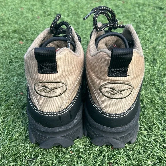 Reebok Rare Vintage 1995 Etna Mid Olive Canvas & Black Hiking Boots Size 7 1/2